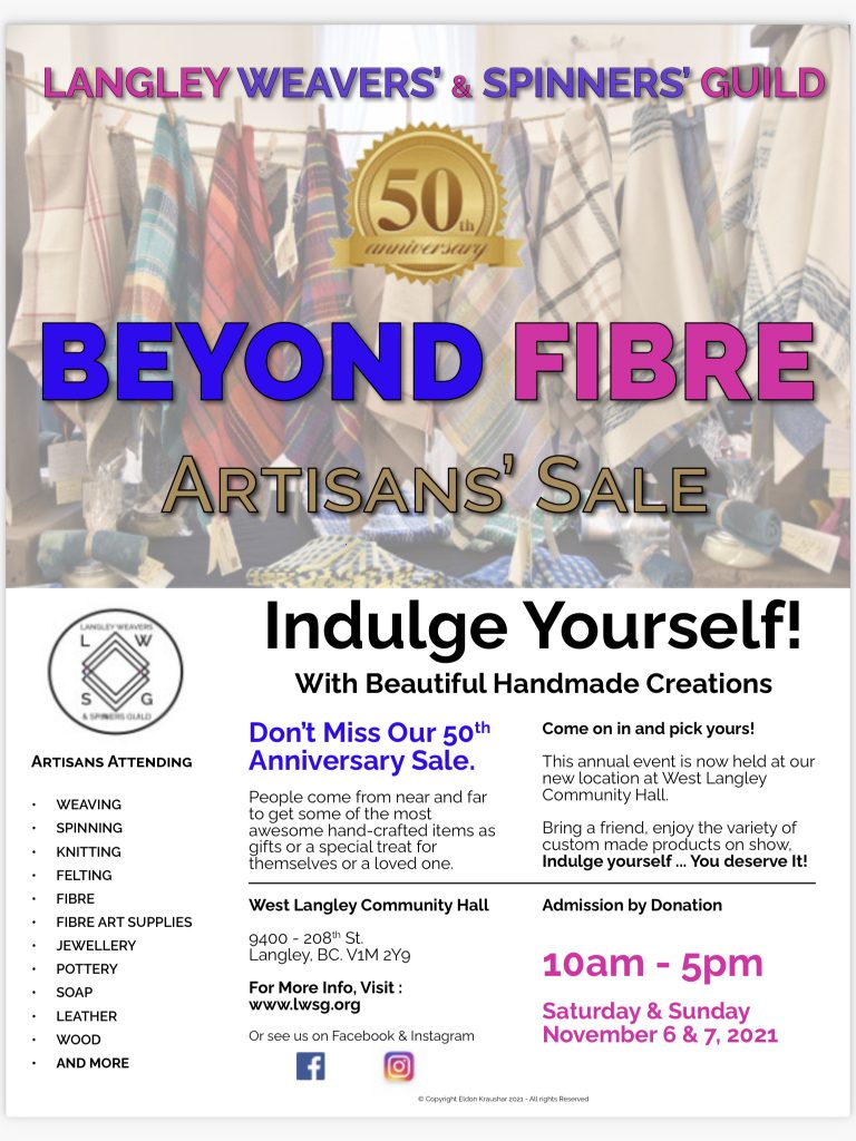 LWSG Beyond Fibre Artisans' Sale 2021
